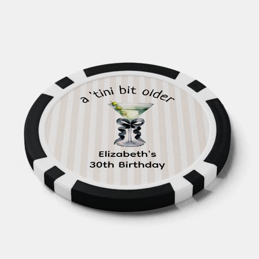 Tini-bit ouder | Martini thema verjaardag Poker Chips (Enkel)