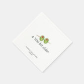 Tini-bit ouder | Martini thema verjaardag Servet (Hoek)