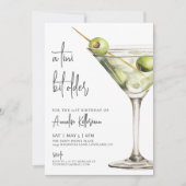 Tini Bit Ouder Martini Verjaardagsfeestje Kaart (Voorkant)
