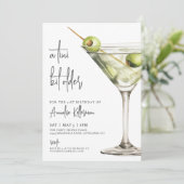 Tini Bit Ouder Martini Verjaardagsfeestje Kaart (Staand voorkant)