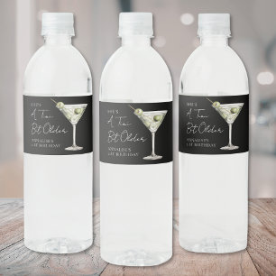 Tini Bit Ouder Martini Verjaardagsfeestje Waterfles Etiket