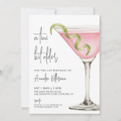 Tini Bit Ouder Verjaardagsfeest Martini Kaart (Voorkant)