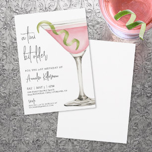 Tini Bit Ouder Verjaardagsfeest Martini Kaart
