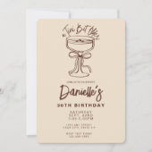 Tini bit oudere espresso martini 30e verjaardag kaart (Voorkant)