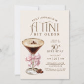 Tini bit Oudere Espresso Martini 50e verjaardag Kaart (Voorkant)