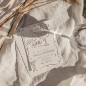 Tini Bit Oudere Martini Verjaardagsuitnodiging Kaart