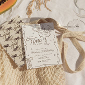 Tini Bit Oudere Martini Verjaardagsuitnodiging Kaart