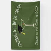 Tini Bit Slimmer Afstudeerfeest Martini Bar Spandoek (Verticaal)