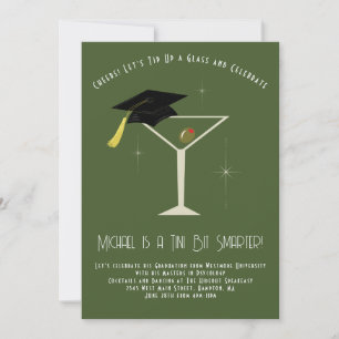 Tini Bit Smarter Afstudeerfeest Martini Bar Kaart