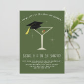 Tini Bit Smarter Afstudeerfeest Martini Bar Kaart (Staand voorkant)