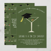 Tini Bit Smarter Afstudeerfeest Martini Bar Kaart (Voorkant / Achterkant)