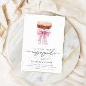 Tini Bit verloofd Espresso Martini verlovingsfeest Kaart