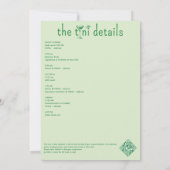 Tini Bit Verloofde Martini Bachelorette Bach Weeke Kaart (Achterkant)