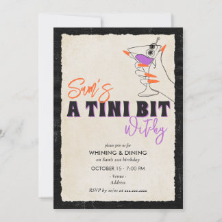 Tini Bit Witchy 21ste Halloween Cocktail Martini Kaart
