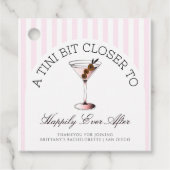 Tini dichter bij Happy Ever na Bachelorette Bedankjes Labels (Voorkant)