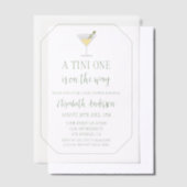 Tini One Baby Borrel Vellum Uitnodigingen (Offset)
