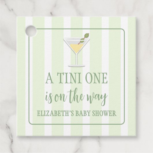Tini One Baby Shower Bedankjes Labels (Voorkant)