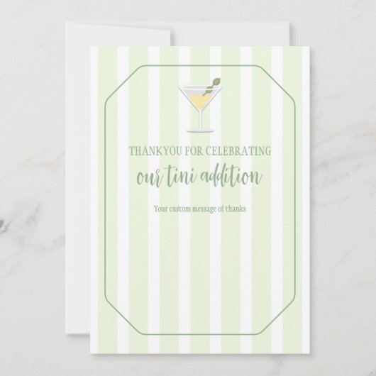 Tini One Baby Shower Bedankkaart (Voorkant)
