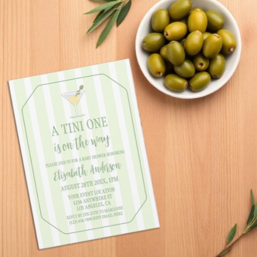 Tini One Baby Shower Kaart