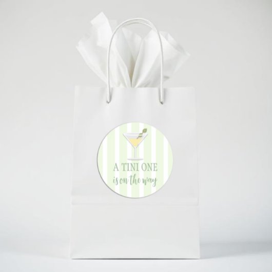 Tini One Baby Shower Ronde Sticker