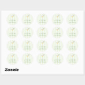 Tini One Baby Shower Ronde Sticker (Vel)