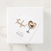 Tini One Espresso Martini Baby shower Bedankjes Labels (In situ)