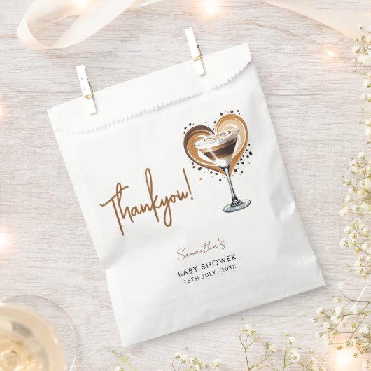Tini One Espresso Martini Baby shower Bedankzakje (Geknipt)