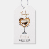 Tini One Espresso Martini Baby shower Cadeaulabel (Voorkant)