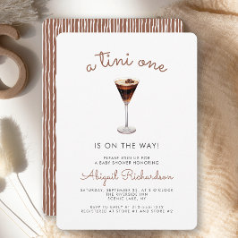 Tini One Espresso Martini Baby shower Kaart