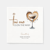 Tini One Espresso Martini Baby shower Servet (Voorkant)