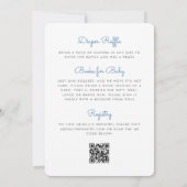 Tini One Espresso Martini QR Code Jongen Baby Show Kaart (Achterkant)