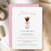 Tini One Espresso Martini Roze Meisje Baby shower Kaart