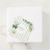 Tini One is onderweg naar het Martini Baby shower Bedankjes Labels (In situ)