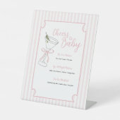 Tini One is op de weg Bar Sign Reclamebord Met Voetstuk (Voorkant)