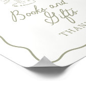 Tini One Martini Baby shower Boeken en Geschenken Poster (Hoek)