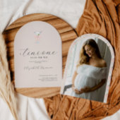 Tini One | Martini Thema Baby Shower Kaart