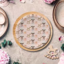 Tini One Pink Espresso Martini Girl Baby shower Papieren Bordje