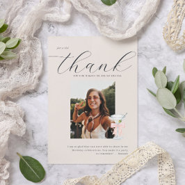 Tini Thank You | Martini Thema Foto Bedankkaart