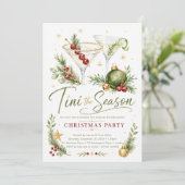 Tini the Season Kerstfeest Kaart (Staand voorkant)