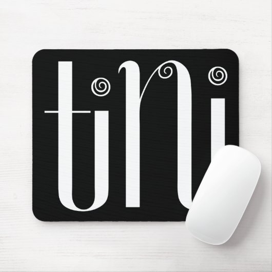 Tini white Mousepad Muismat (Met muis)