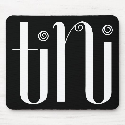 Tini white Mousepad Muismat (Voorkant)