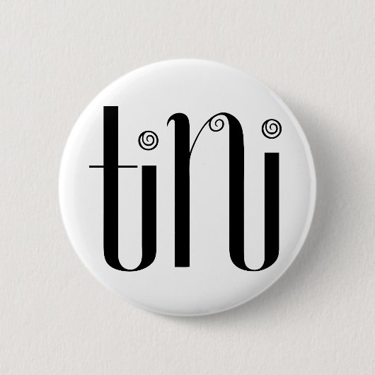 Tini zwarte Button (Voorkant)
