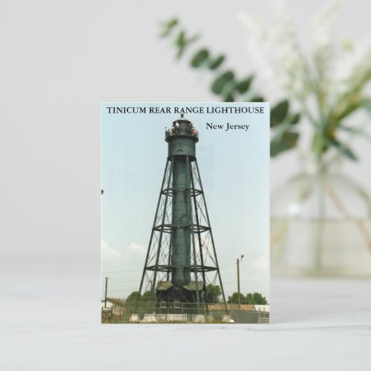 Tinicum Rear Range Lighthouse, New Jersey Briefkaart (Staand voorkant)