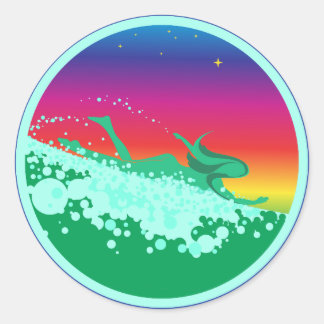 Tinidril Bodysurf-Sticker Ronde Sticker
