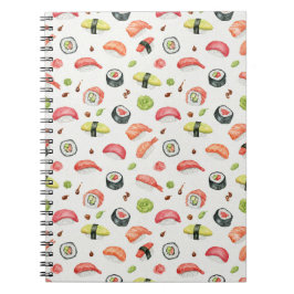Tiniefe Sushi Illustratie voor Nigiri en Maki Fans Notitieboek