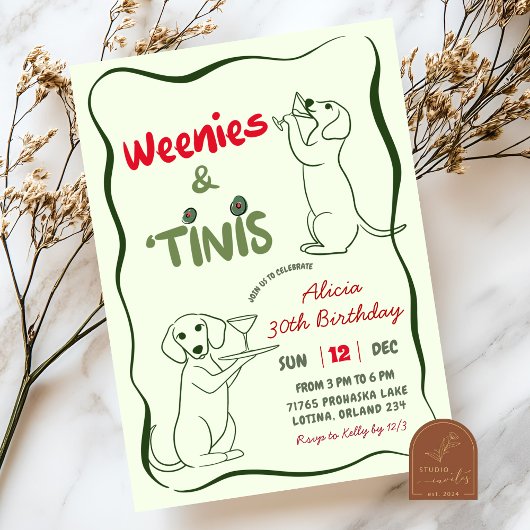 Tinis en Weenies Verjaardag Vrouw Kaart