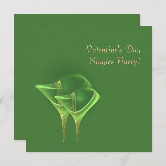 Tinis for Two Faery Martini Art Feestdagenkaart (Voorkant / Achterkant)