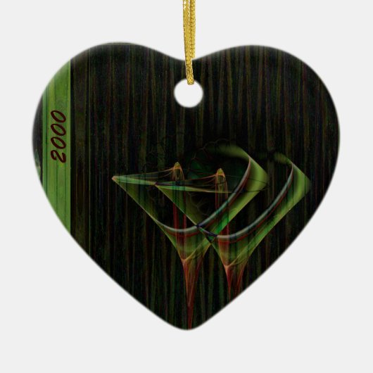 Tinis voor twee Faery Martini Art Keramisch Ornament (Voorkant)