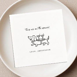 Tinis zijn op de Weenie Cocktailservetten Servet