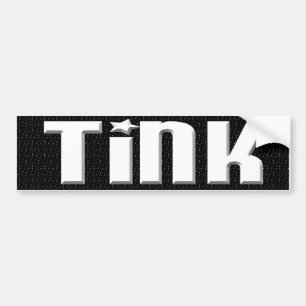 Tink Bumpersticker - Zwarte en witte sterren